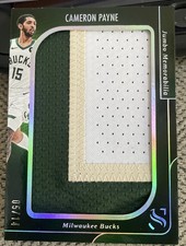 2024-25 Panini Silhouette Cameron Payne  #05/14 Jumbo Patch Bucks
