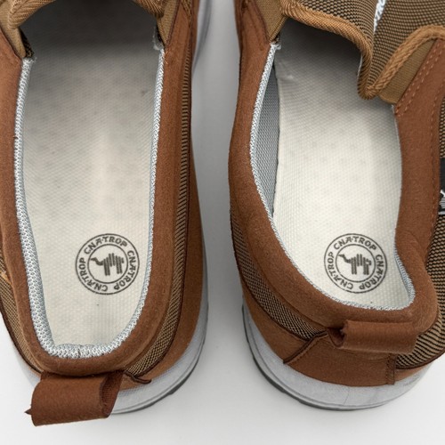 Mocasines marrón ortopédicos cómodos EE. UU. 13 / UE 47 CNA TROP sin cordones para caminar al aire libre - Imagen 8 de 8