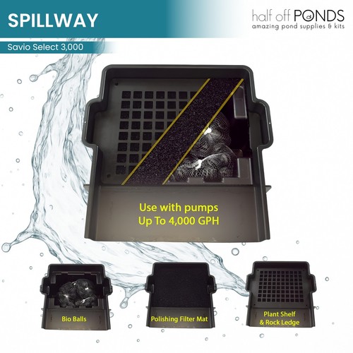 HALF OFF PONDS Savio Select 3.000 GPH Bomba Estanque Kit 15' x 20' Revestimiento EPDM - Imagen 7 de 7
