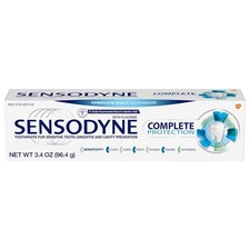Sensodyne Sensitive Toothpaste for Sensitive Teeth, Complete Protection, 3.4 Oun