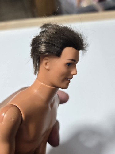 Vtg Barbie KEN Brunette Doll Rooted Hair Articulated Nude 4 Ooak C100 - Picture 8 of 12