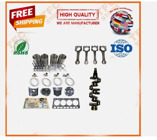 4D34 4D34T Engine Rebuild Kit - Crankshaft & Con Rods For Mitsubishi 3.9L Trucks - Picture 2 of 5