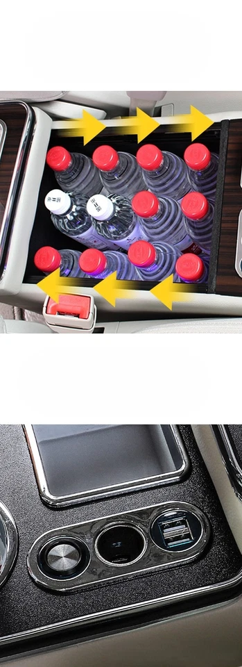 el compartimento reposabrazos y caja de almacenamiento central USB para Toyota Land Foto 4 de 4