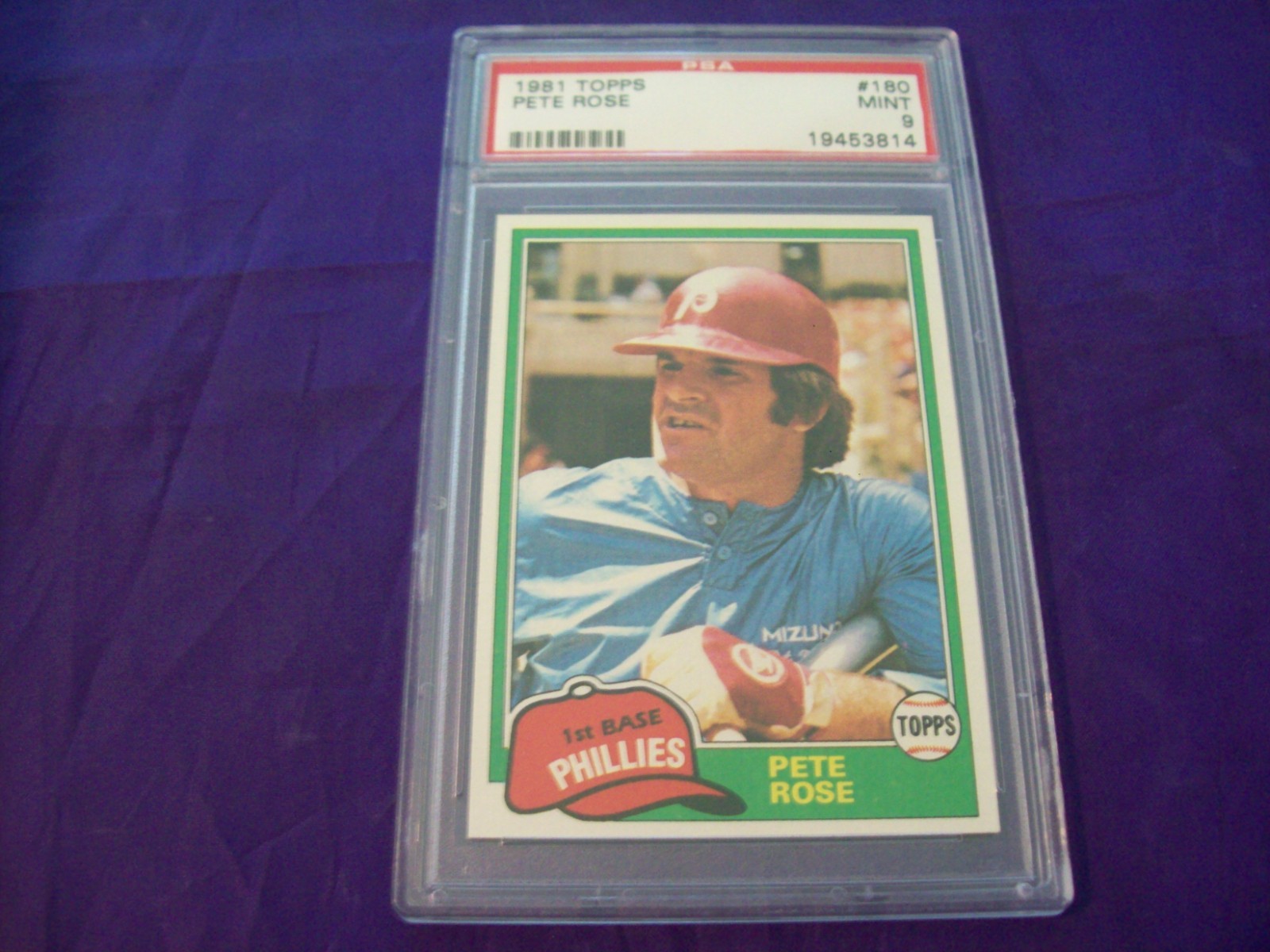 1981 TOPPS #180 PETE ROSE PSA 9