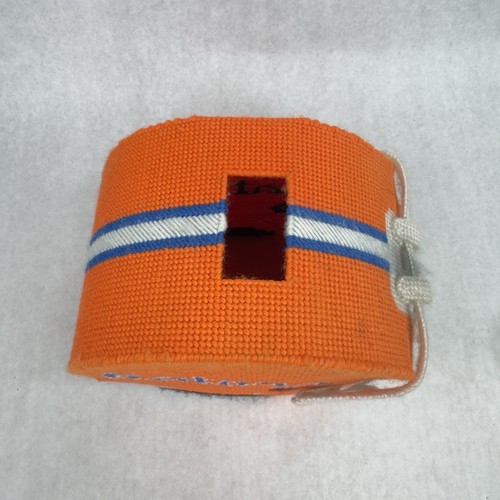 Casco de fútbol americano vintage hecho a mano UF Florida Gators cubierta de caja de pañuelos RARO - Imagen 6 de 10