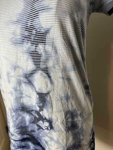 Lululemon Swiftly Tech Short Sleeve Shirt 2.0 10 Shibori Stripe True Navy - Picture 8 of 13