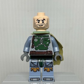 LEGO Star Wars sw0396 Boba Fett Head Beard Stubble Minifigure 9496