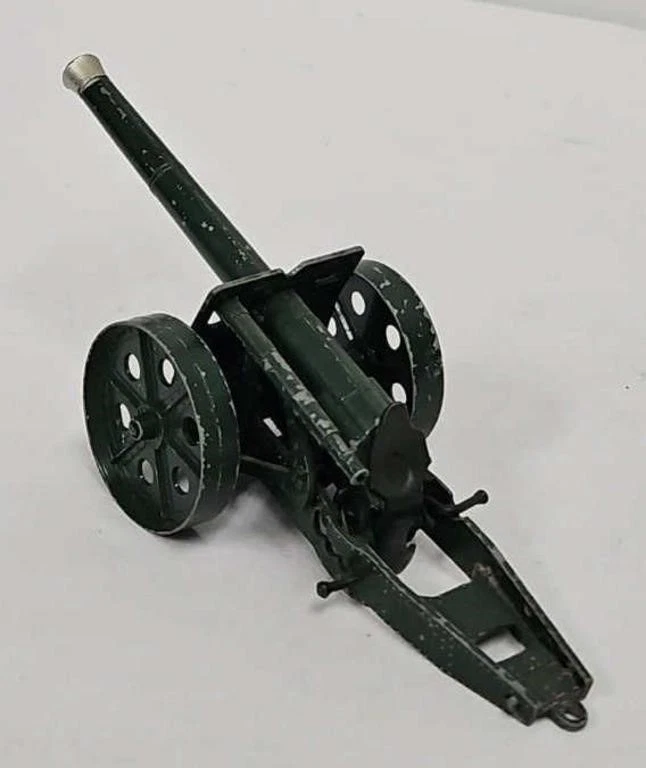Canon Royal Artillery Britains (4218/30) - Plomb Peint, WW1, Vintage 1940