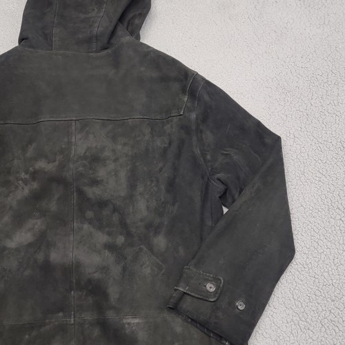 Polo Ralph Lauren giacca uomo XL camoscio corda toggle cappuccio piumino foderato lana - Foto 11 di 21