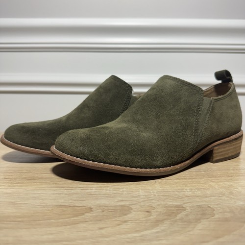 Sofft Naisbury Leather Shoes Sz 7M Ret $130 NWOB SUEDE GREEN KHCTH22 - Picture 4 of 9