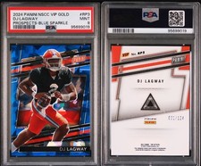 2024 Panini National NSCC VIP DJ Lagway Blue Ice Sparkle 1/124 PSA 9 Color Match