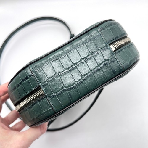 REBECCA MINKOFF Umhängetasche Jody Kroko-Prägung Leder Kreis grün rund - Bild 6 von 15