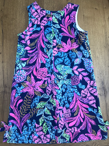 LILLY PULITZER Dress SIZE L(8-10) Girl KNIT SHIFT CALYPSO COAST Coastal Resort - Picture 12 of 12