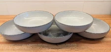 Crate & Barrel Jono Pandolfi Studio Dark Clay Pasta Bowls Set of 5