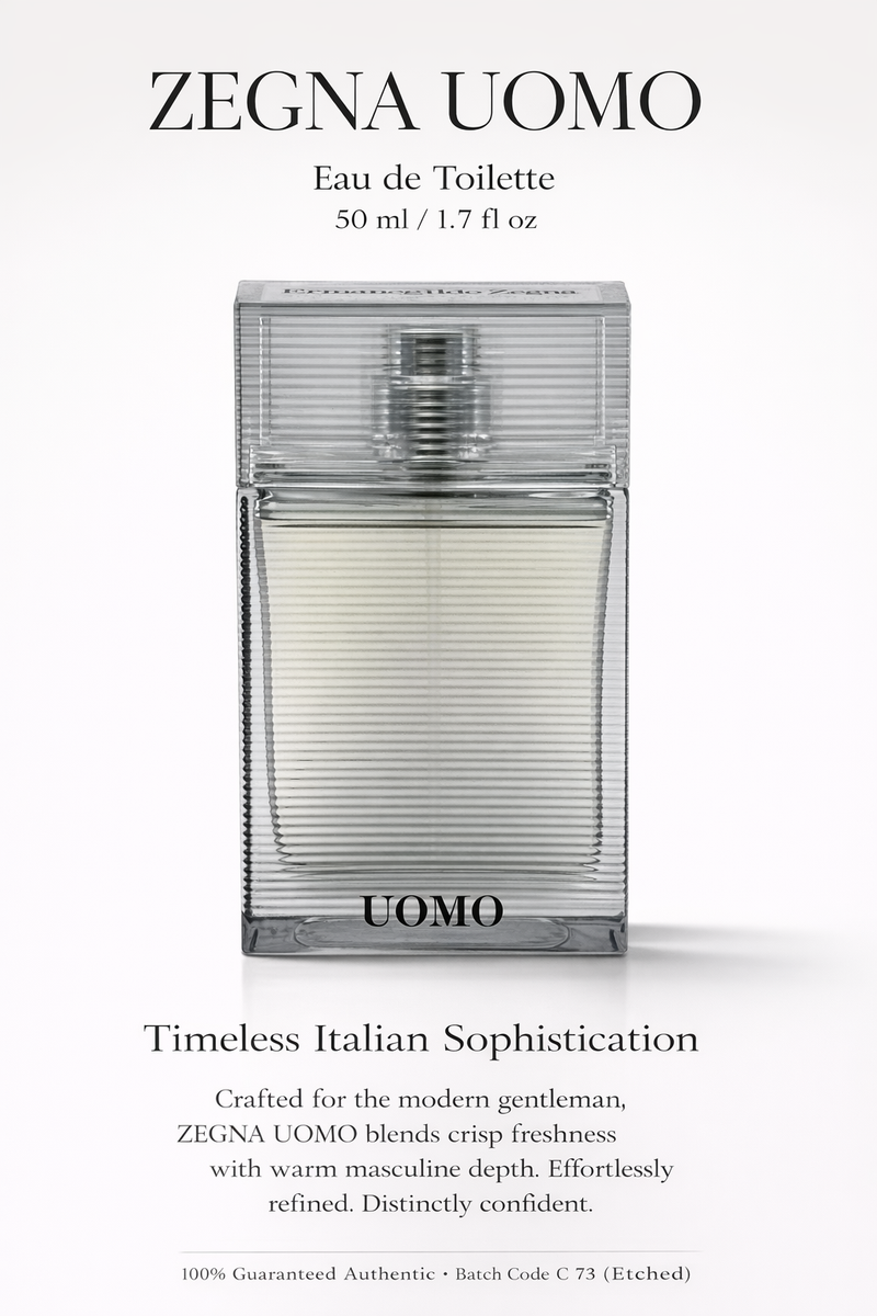 ERMENEGILDO ZEGNA ウオモ オードトワレ 50ml Ermenegildo ZEGNA UOMO 1.7 oz / 50 mL EDT Spray Men's Cologne NEW
