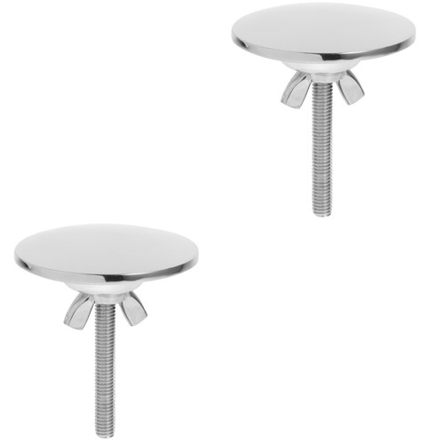 2 Pack Washbasin Hole Cover Sink Tap Covers Kitchen Faucet Plug Caps - Picture 9 of 12