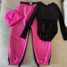 Weissman Showtime LC Miss Independent Dance Costume Hip Hop Pink And Black