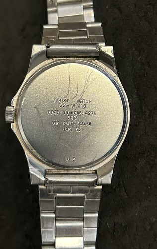 Vintage Marathon GG-W-113 Watch Hand Winding US government Jan 85 - Picture 4 of 4