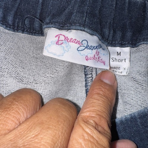 Dream Jeannes By Quacker Factory Womens Jeans Elastic Waist Embellished Side Zip - Picture 5 of 5