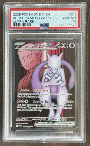2025 Team Rockets Mewtwo EX Destined Rivals (English) PSA 10 Gem Mint Pokemon
