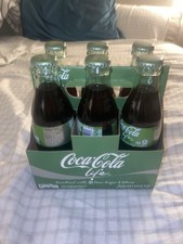 2014 Coca-Cola Life 6 Pack 8oz Glass Bottles  Sealed Soda Cane Sugar & Stevia