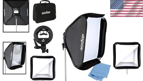 Portable 32" Softbox with Adjustable Bracket for Bowens & Elinchrom Accessories - Picture 2 of 11