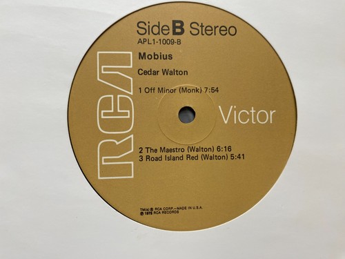 CEDAR WALTON - MOBIUS - USA LP - 1975 - RCA RECORDS - APL1-1009 - PLAYS VG+ - Picture 4 of 4