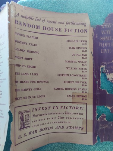 JOHN CHEEVER'S ERSTDRUCK - THE WAY SOME PEOPLE LIVE -HC-DJ - Bild 5 von 13