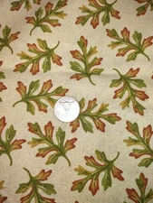 1 Yard X 44 Oakhurst Textiles Vintage Leaves Of Autumn Fabric By Joan Pace Baker