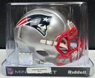 CHRISTIAN GONZALEZ SIGNED AUTO NEW ENGLAND PATRIOTS MINI HELMET BECKETT/BAS