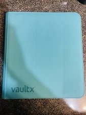 Blue VaultX TCG Binder x26 12-Pocket Pages/624 Capacity/Side Loading/Zip Close