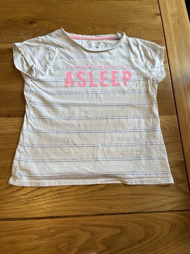Girls George Pink Short Sleeved Striped Spotty Pyjamas - Age 9-10 Years - Picture 3 of 5