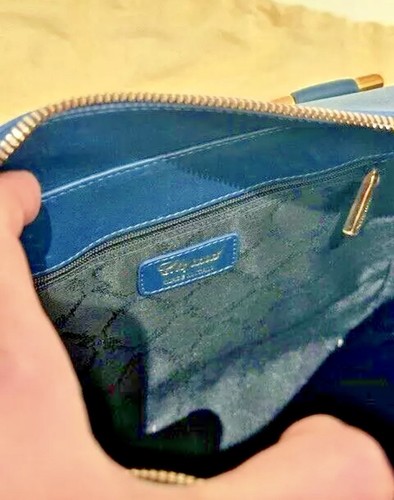 Chopard Bag Quilted Blue Leather Designer Handbag NEW - Bild 5 von 8