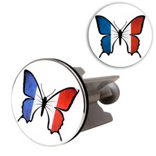 Posten 10Stück Waschbecken Stopfen Stöpsel Abfluss Bad  Schmetterling Frankreich