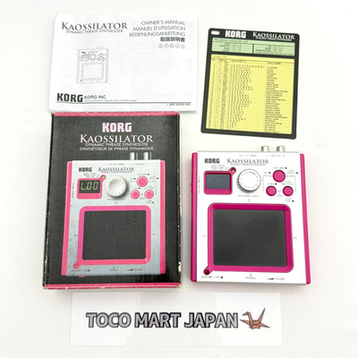 Korg KO-1 Pink Kaossilator Dynamic Phrase Synthesizer w/ Box Manual #0200