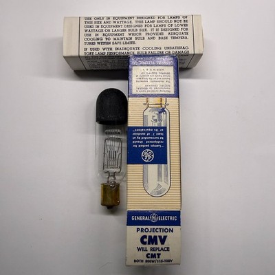 GE Optical  Projector Lamp CMV/CMT 300W 120V  New Open Box CG 81-X WORKING