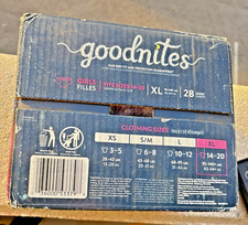 Goodnites Girls Nighttime Bedtime Underwear, Size: XL 95-140+ Lbs - 28 COUNT