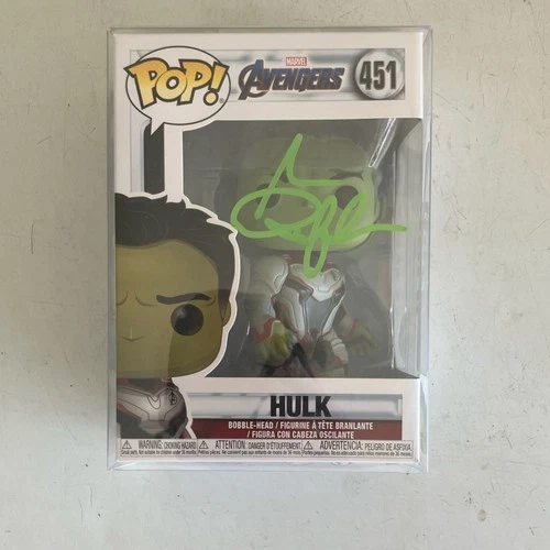 Funko Autographed Pop! Vinyl Hulk #451 Avengers Endgame Bobblehead Original