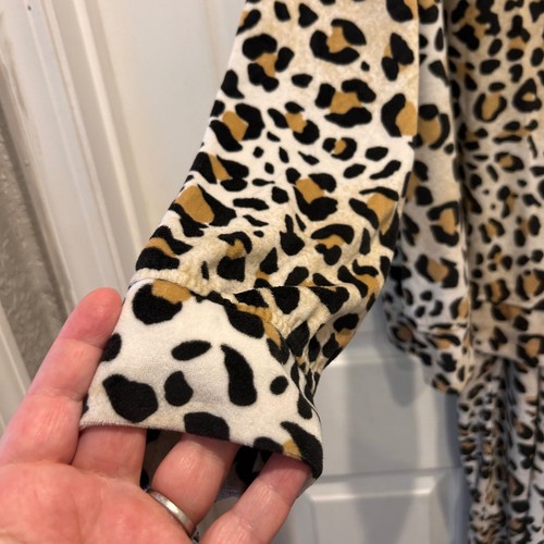 Joyspun Damen Leopardenmuster Lounge Set Langarm Oberteil Hose Nachtwäsche Large - Bild 2 von 8