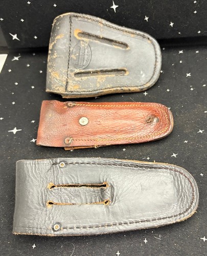 Vintage Lederscheiden 3 Stück - Bild 4 von 10