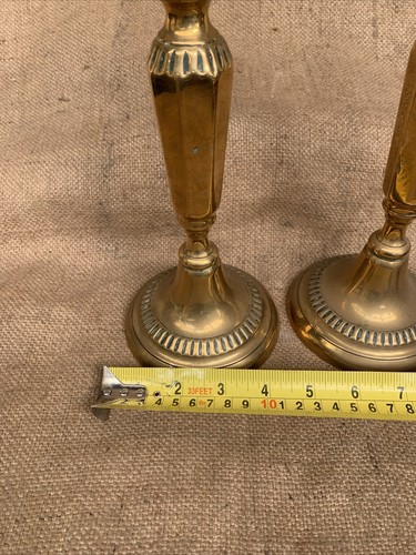 Antique Brass Candlestick Holders - Foto 9 di 9