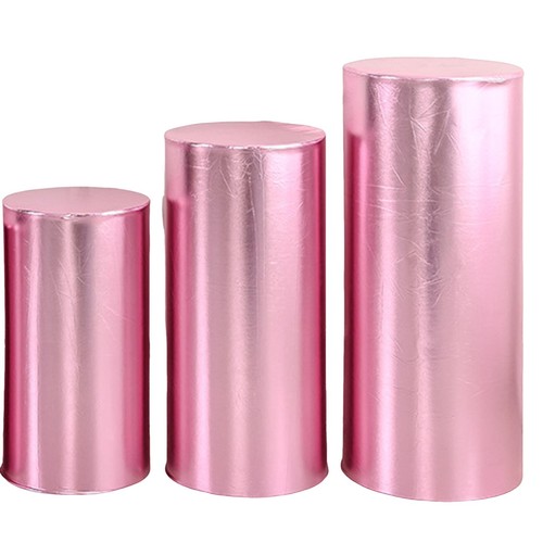 Elastic Party Cylinder Pedestal Stand Cover Base Elegant Covers for Wedding - Imagen 14 de 18