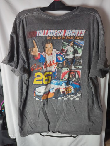 Talladega Nights Ricky Bobby Movie Graphic T Shirt Gray Size L - Picture 4 of 6