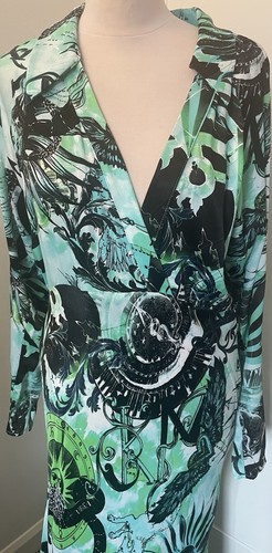 Karen Millen British Museum Star Mapped Batwing Dress - Size 14 BNWT - Picture 4 of 20