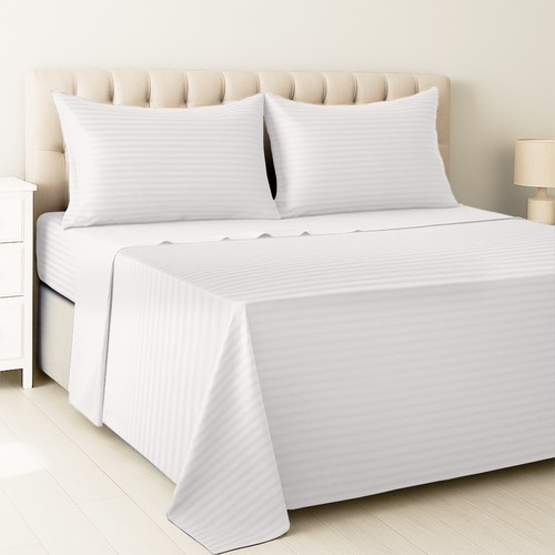 4 Piece Bed Sheet Set Hotel Luxury Ultra Soft Microfiber Deep Pocket Sheets Set - Picture 5 of 110