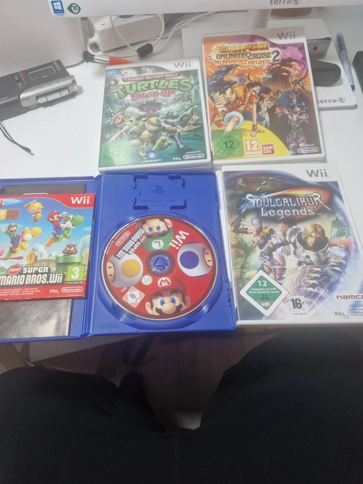 Nintendo Wii Spiele: Super Mario Bros, One Pice, Turtles, soul scalibur - Bild 2 von 2