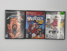 Sony PS2 Game Lot, FIFA Soccer 2004 Sealed, Freestyle MetalX And Street 2