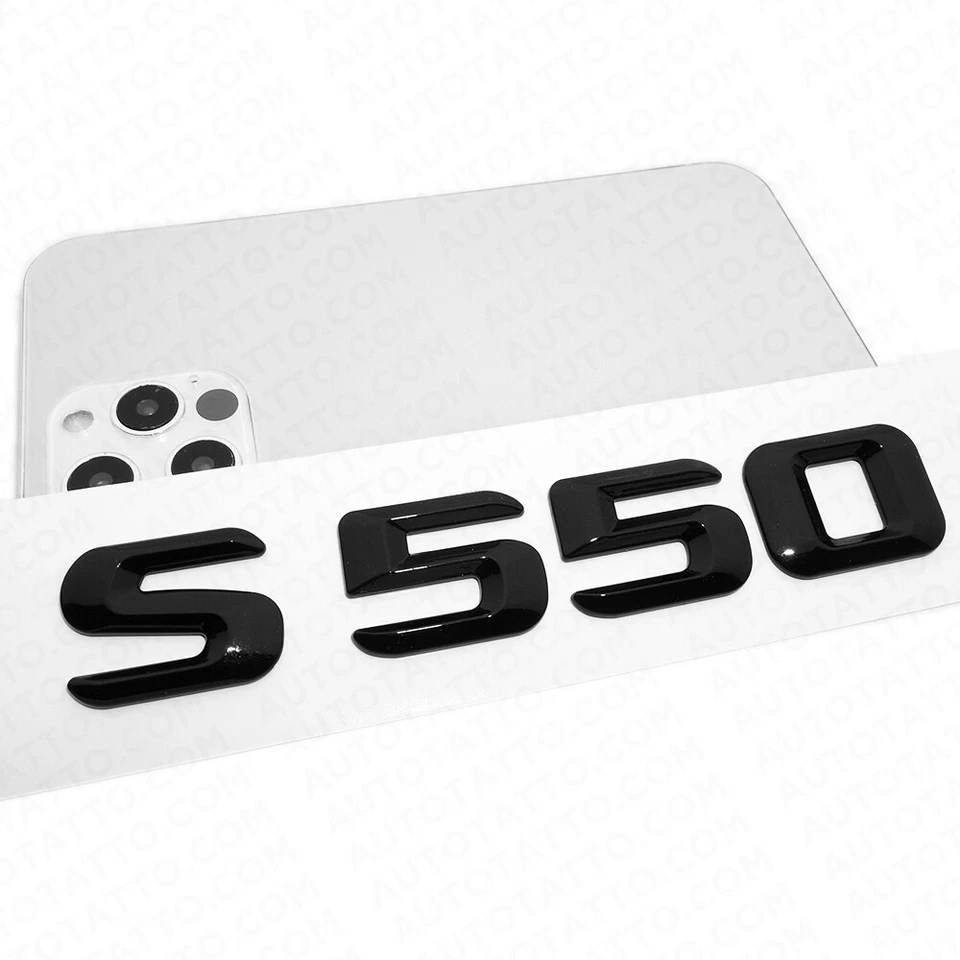 14-17 S 550 AMG Letter 3D Emblem Trunk Logo Nameplate Badge Decorate Gloss Black — 第 4/4 张图片