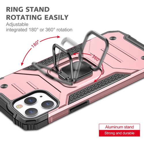 For iPhone 12 Pro Max Mini Case Shockproof Ring Cover + Tempered Glass Protector - Picture 38 of 48