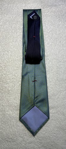 Tommy Hilfiger Herren Krawatte Blau Grün Farbverlauf Grenadine Seide Slim 3” in - Bild 11 von 15